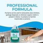 Fly-Zyme, Highly Concentrated Enzyme Drain Cleaner for Pipes, Drain Gel for Fruit Flies, Organic Waste Degrader & Odor Neutralizer, 1 Gallon