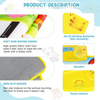 M SANMERSEN Piano Mat, 39.5" X 14" Musical Mat 8 Instrument Sounds Piano Mat for Toddlers Touch Play Dancing Mat Toy for 1 2 3 Year Old Girls Boys Gifts