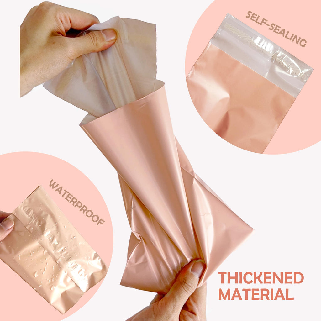 JoseHana Disposable Sanitary Bags, 300 Pcs Sanitary Napkin Disposal Bag with Self-sealing Seals, Personal Disposal Bags for Period, Feminine Hygiene for Personal or Pet Waste, 10" x 6", Pink