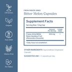 Eclectic Herb - Bitter Melon Capsules | Digestion & Immune Support Supplement | Overall Wellness Support | US-Grown, Vegan, Non-GMO, Gluten Free (90 CT | 200 mg)