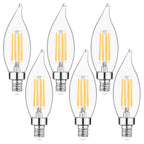 Sengled E12 Candelabra LED Bulbs Dimmable, 60W Equivalent CA10 Chandelier Light Bulbs, 2700K Soft White Candle Bulbs for Chandeliers, Ceiling Fan, Pendant Light, 6 Pack