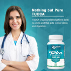 Zingicin TUDCA Supplement 1200mg - 120 Veggie Capsules,Powerful TUDCA Bile Salts Supplements for Liver,Digestion