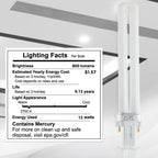 KOR (4 Pack) PL13S/27/ECO - Compact Fluorescent Plug-in - 13 Watt - 120 Volt - T4-2-Pin (GX23) - 2,700 Kelvin (Soft White)