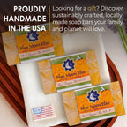 Blue Moon Elise Ain't Buggin Me Citronella Soap - Natural Handmade Soap Made with Pure Citronella, Eucalyptus and Lemongrass Essential Oils - A Must-have for Camping and Outdoor Activities (3pk)