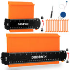 DODOWIN 10+5 Inch Contour Gauge with Lock, Gifts for Men, Dad and Husband