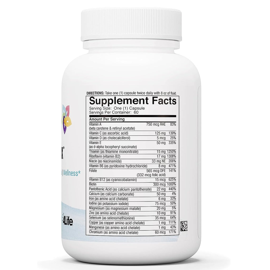 4Life Multiplex Multivitamin Mineral Wellness Supplement, 60 Capsules