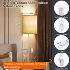 Yunaking Plug in Wall Sconces Set of Two Wall Lights with On/Off Switch