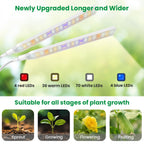 Aumtrly Plant Lights for Indoor Growing, 2 Head White Clip on Grow Lamp