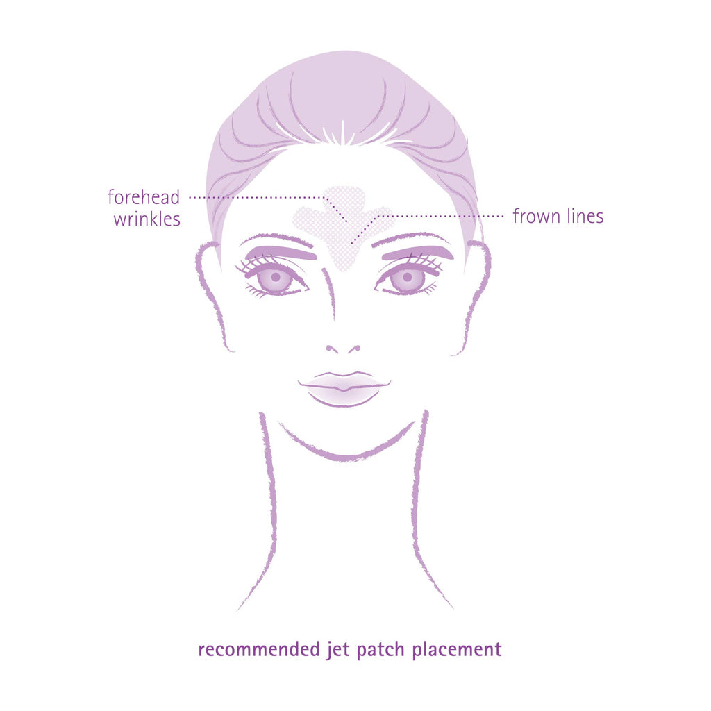 Toute Nuit Wrinkle Patches – Jet – Face Tape for Forehead and Large Frown Lines – Hypoallergenic Anti Wrinkle Patches – 20 Count, Made in USA