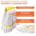 2 Pack Heavy Duty Mop Head Commercial Replacement,Industrial Heads Refill