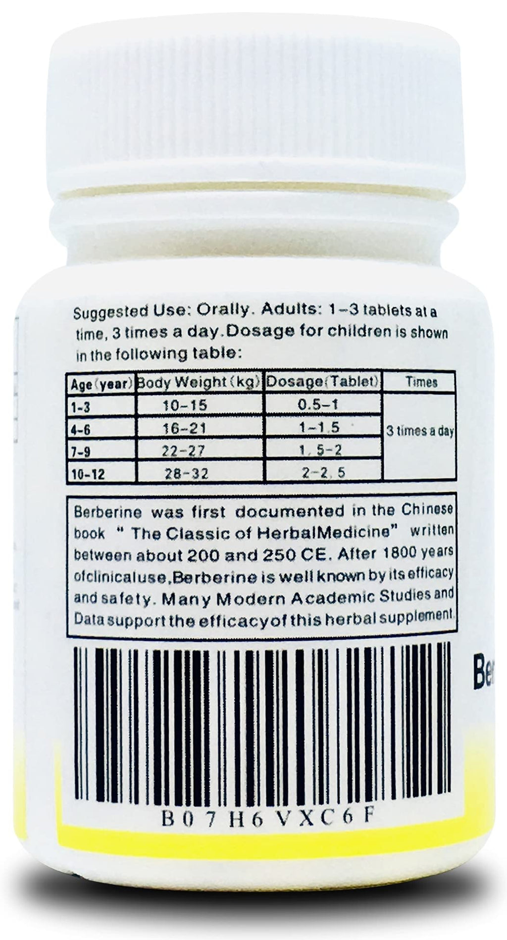 Kangyacare Berberine Herbal Pills - Huang Lian Su (黄连素) - Berberine Extract - Support Heathy Gut & Cardiovascular System - 100 Ct