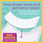 Sposie Overnight Diaper Booster Pads, Stop Diaper Leaks, Size 4-6, 30 Ct