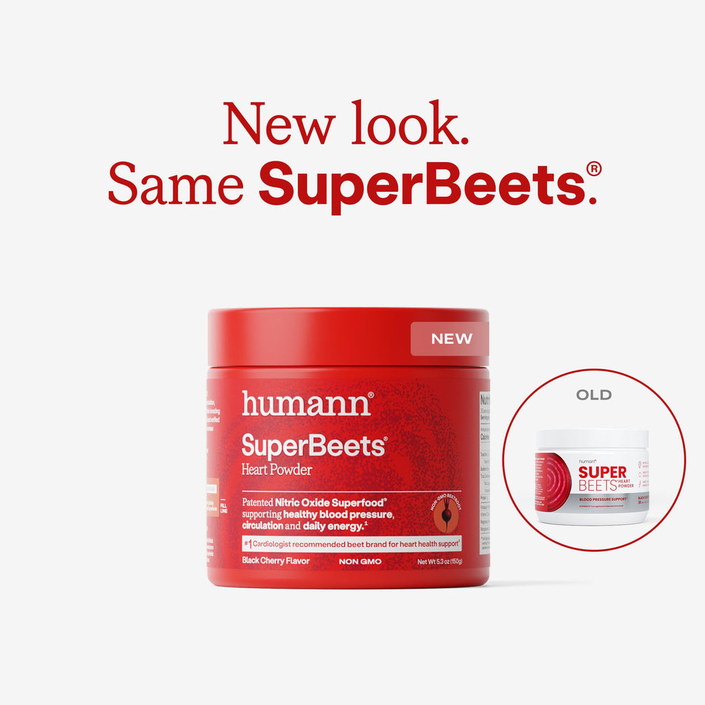 HumanN SuperBeets Beet Root Powder - Non-GMO Beetroot Superfood - Nitric Oxide Supplement for Heart Health, Circulation & Blood Pressure Support - Black Cherry, 30 Servings