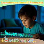 ZITU ISCHYROS Mini Resin Animals 100 Pcs to Hide, Tiny Resin Animals Bulk