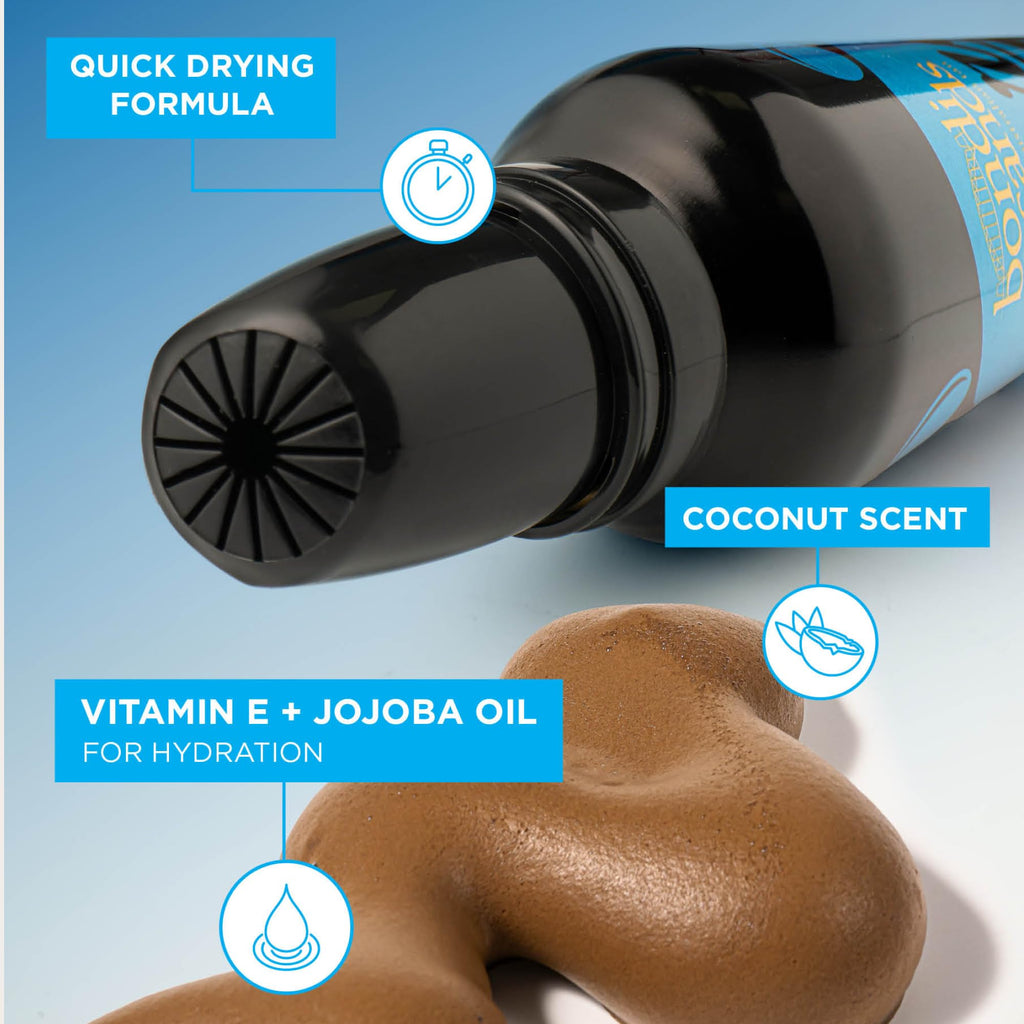 Bondi Sands Aero 1-Hour Express Self Tanning Foam | Lightweight, Coconut Tanning Foam Quickly Provides a Healthy, Flawless, Bronzed Glow | 7.61 fl oz/225 mL