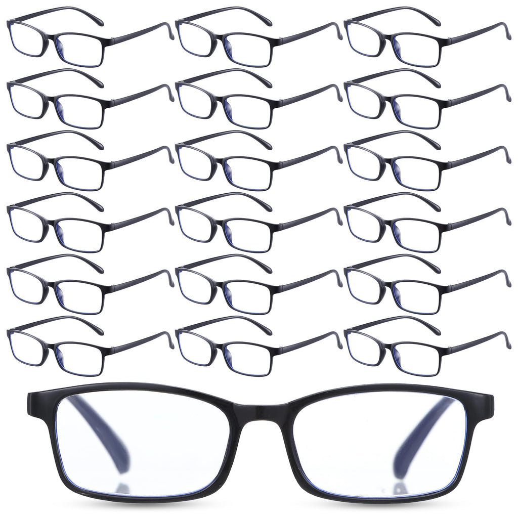 YBEATY 30 Packs Reading Glasses, 1.5x Magnification Adjustable Traditional Black Frames Reading Glasses Eyewear with Comfort Spring Loaded Hinge for Men Women Computer Reader All Day