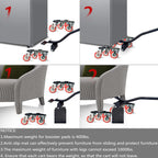 Furniture-Dolly-Furniture-Movers-with-5-Wheels, Furniture Sliders Large Size Carbon Steel Panel Lifter Tool for Moving Heavy Furniture, Furniture Dollies with 2 Brakes, Max Capacity 3335 Ibs