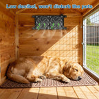 Solar Fan for Greenhouse 25W Solar Exhaust Fans Panel & 2-Pack, Solar Fan for Chicken Coop Intake or Exhaust Air Cooling Doghouses Pet House Air Ventilation and Circulation
