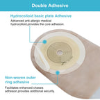 20 PCS Colostomy Bags, Ostomy Supplies,One Piece Drainable Ostomy Pouch with Hook and Loop Closure for Ileostomy Stoma Care, 15mm-60mm Cut to Fit