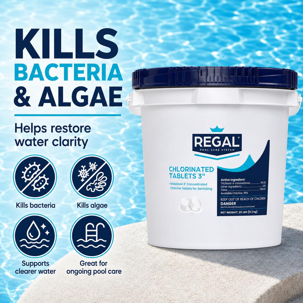 Regal 3" Chlorinated Tablets 25lb Bucket