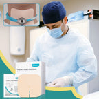 Dimora Fenestrated Foam Dressing, Non-Adhesive Tracheo Pads 4"x4" 10 Packs, Tracheostomy Supplies Hydrophilic Highly Absorbent Soft Wound Dressings, Secure Tubes and Absorb Leakage