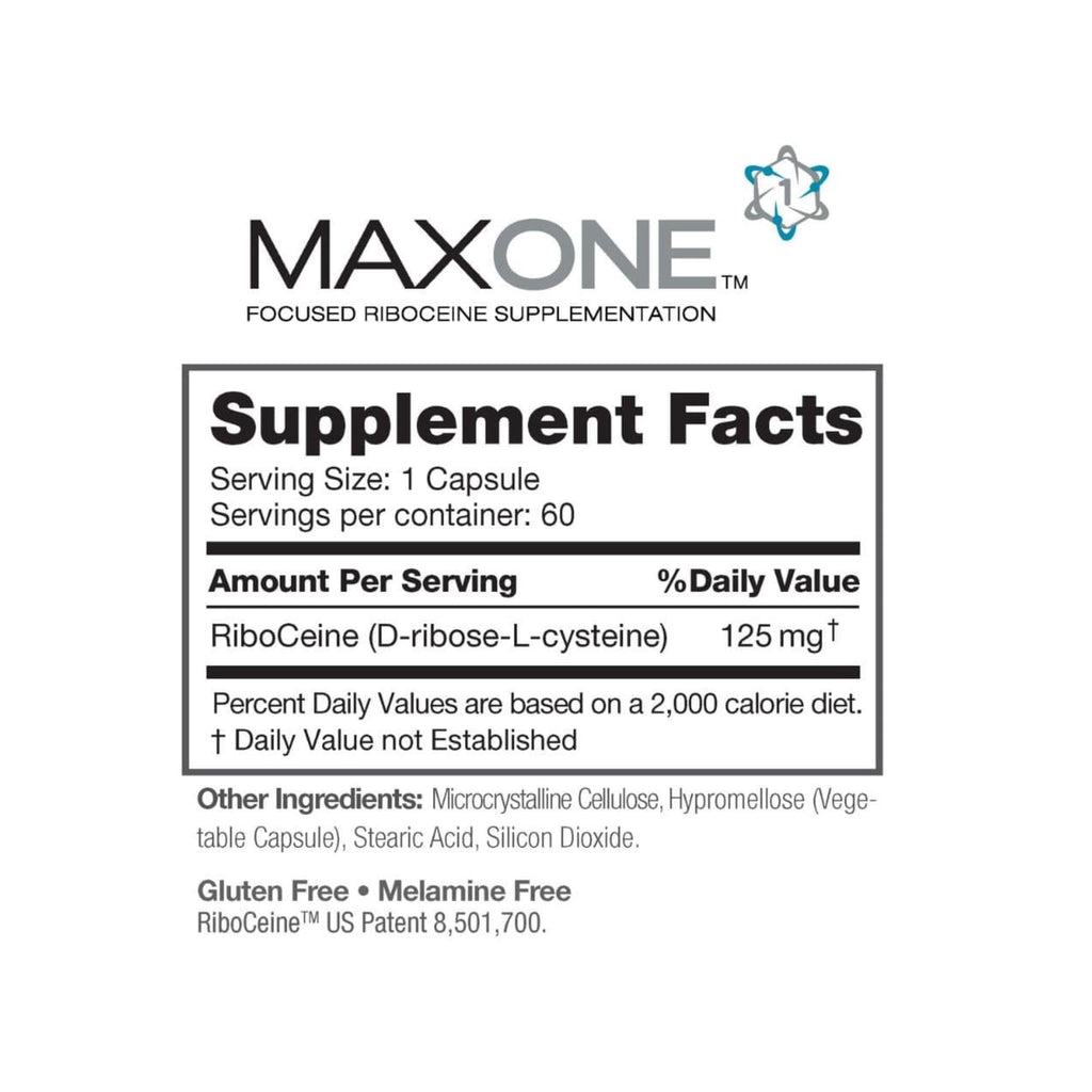 Max One, Focused Riboceine Supplementation, 60 Vegetable Capsules, 60 Servings