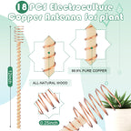 DoubleFill 18 Pcs Electroculture Copper Plant Stakes, 12 Inches
