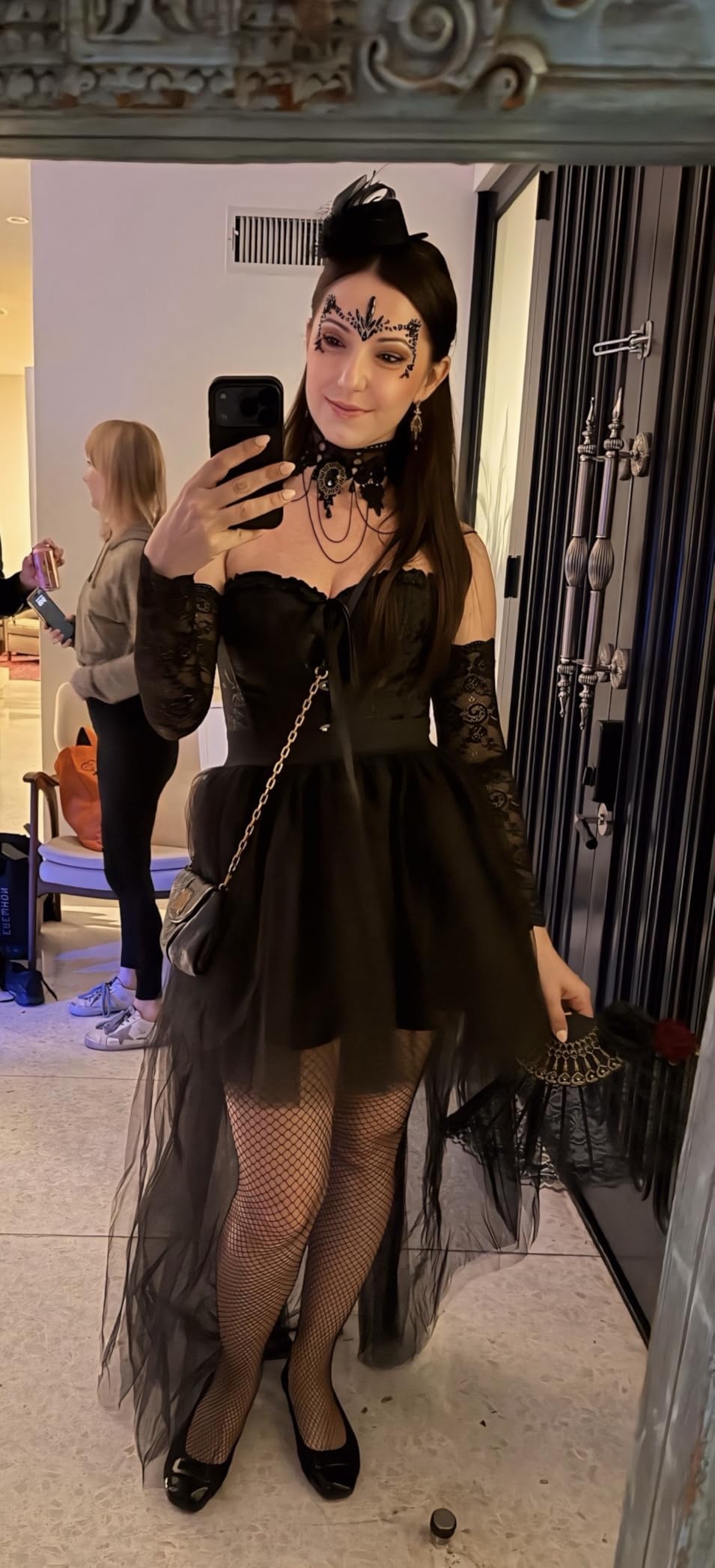 MisShow Women's Hi-Lo Tulle Tutu Skirt for 80s Party & Halloween, Black