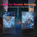 3000 Pack Card Sleeves Clear, Perfect Fit Inner Sleeves Ideal for Double-sleeving, Trading Card Sleeve Compatible with MTG, PKM, TCG and Gaming Cards (60 Microns)