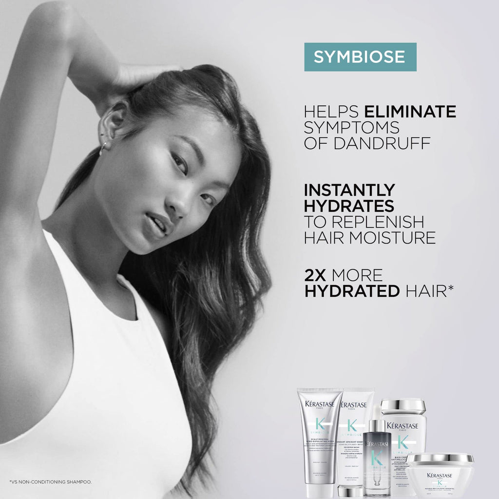 Kerastase Symbiose Scalp Renewal Micro-Exfoliating Scrub | For Scalps Prone to Dandruff | Purifies and Soothes | Helps Eliminate Signs of Dandruff | Formulated With Salicylic Acid | 6.8 Fl Oz