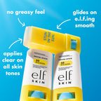 e.l.f. SKIN Suntouchable Invisi-Stick SPF 50, Clear Sunscreen For A Natural Finish, Made With Moisturizing Sunflower Seed Oil, Vegan & Cruelty-Free
