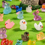 Teenzee 300pcs Mini Resin Animals Many Styles Variety Tiny Animals Figures Miniature Little Small Animal Figurines Bulk for Micro Fairy Garden Landscape Accessories Hide Crafts Decor Aquarium