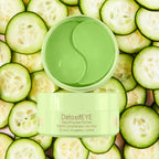 Pixi DetoxifEYE Depuffing Hydrogel Under-Eye Patches, Cucumber, Hyaluronic Acid & Caffeine for Puffy Eyes and Dark Circles, Hydrate Eye Area, 30 Pairs, 60 Patches