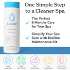 EcoOne | Hot Tub Chemical Maintenance & Supply Kit | Spa Shock & Conditioner Kit | Contains Oneshock Chlorine Granular & SPA Monthly Conditioner | 6 Month Supply