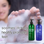 Tea Tree Body Wash with Mint & Shower Gel with Vitamin E for Jock Itch, Eczema, Ringworm, Body Odor, Body Wash Women & Men with Added Body Oils,LARGE 20.2 FL Oz Bottle (Tea Tree Mint, Pack of 2)