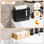 Yieach Touchless Paper Towel Dispenser for Countertop,Home,Bathroom and Kitchen,Black Commercial Multifold Paper Towel Dispenser for Z-fold,Folded,Trifold,Napkin,C fold,Tri Fold Hand Towels Holder