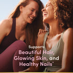 Nature's Bounty Optimal Solutions Hair, Skin and Nails Gummies with Biotin, 2500 mcg, Strawberry Flavored, 200 Count, 100 Total Servings