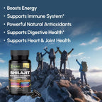 AyBet Shilajit for Men and Women-Organic Himalayan Shilajit Capsules with Sea Moss, Black Seed Oil, Ashwagandha, Rhodiola Rosea, Burdock, Cordyceps Mushroom, Ginseng, Turmeric, Ginger, 120 Capsules
