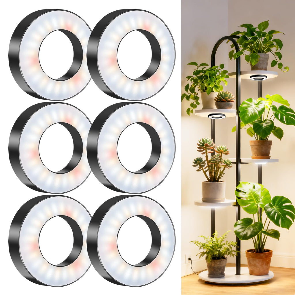 Wiaxulay Grow Lights for Indoor Plants, Full Spectrum Plant Light 12V/3A