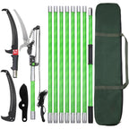30 Feet Tree Pole Pruner Manual Branches Trimmer Tree Branch Garden Tools Loppers Hand Pole Saws Extendable Height Adustable System for Sawing and Shearing