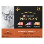 Purina Pro Plan Complete Essentials Wet Cat Food Variety, (24) 3 oz Cans