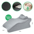 BCZETIH Widened Adult Intimacy Position Pillow for Couples, Sex Butt Cushion with Removable Small Support Pillow, Memory Foam for Sitting or Lying, Ideal for Home Use- Light Grey