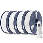 SUNLU 4KG 3D Printer Filament Bundle PLA Matte 1.75mm, Neatly Wound Filament with Matte Finish, Print with 99% FDM 3D Printers, 1kg Spool (2.2lbs), 4 Packs, White*4