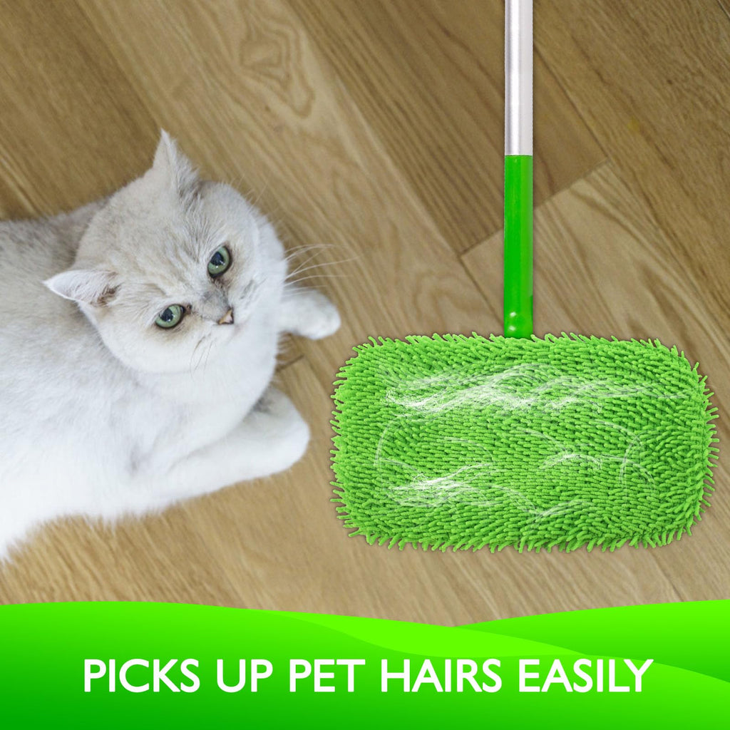 Yicotira Reusable Microfiber Mop Pads Compatible with Swiffer Sweeper- 8 Pack Dry Sweeping Cloths & Wet Mopping Cloths - Washable Wet Pads Refill for Mopping Floors (Mop is not Included)