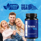Brain Vex Capsules - BrainVex Pills with All Natural Ingredients, Advanced BrainVex Capsules Overall Health and Wellness Vitamin Supplement Formula for Max Strength, 60 Capsules for 1 Month