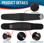 FEATOL Back Brace for Lower Back Pain, Breathable Back Support Belt for Women & Men with Lumbar Pad, Lumbar Support Belt for Heavy Lifting & Work, Sciatica, Scoliosis 3XL (Waist Size:54''-63'')