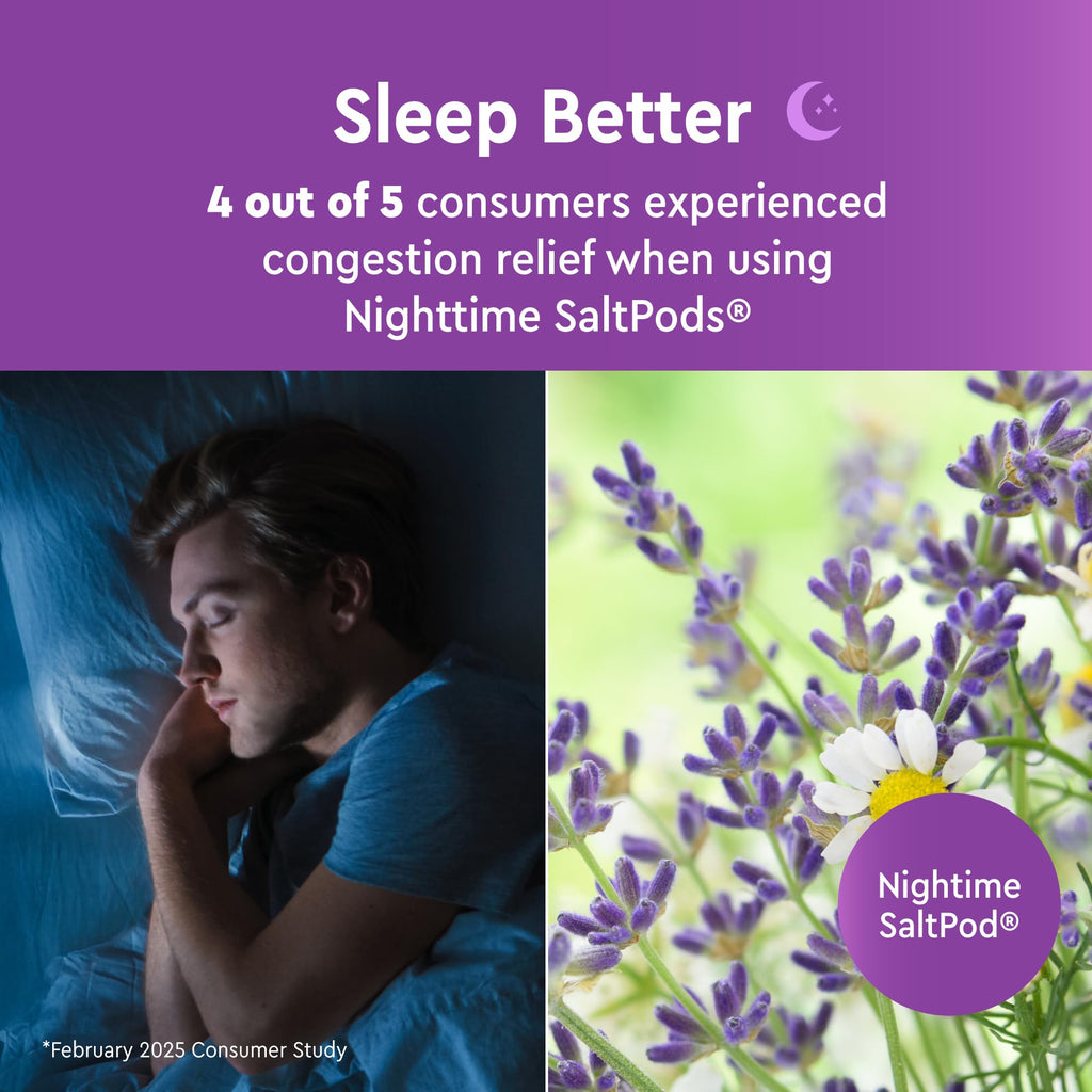 Navage® Salt Pods Refills Daytime & Nighttime 3 30-Packs (45 Each Variety) - Morning & Night Congestion Relief, Designed for the Nose Cleaner, Sinus Rinse for Better Breathing Around The Clock