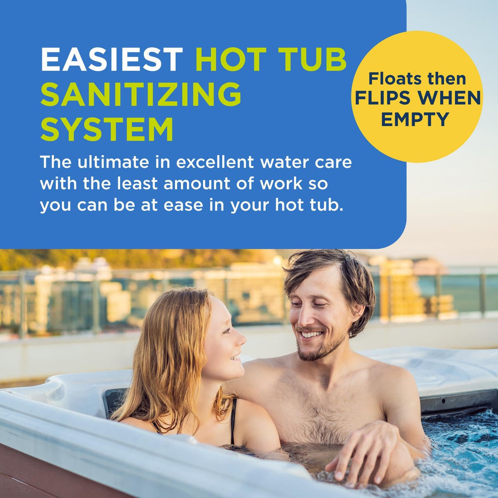 FROG @Ease Replacement SmartChlor Cartridge 3 Pack with 6 Pack of Maintain for use with Hot Tub FROG @Ease Floating System - Hot Tub Sanitizer System Supports Less Chlorine Use