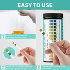 JNW Direct pH Test Strips for Urine and Saliva - 150 Litmus Paper Strips