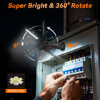 Ruboliy 6Pack Magnetic Rechargeable LED Work Light/Flashlight for Mechanics